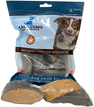 Stuffed Cow Hooves [5, 10, 20, and 50 Count] - Berry Stuffed Hooves - (10 Count) - Long Lasting Cow Hooves for Dogs