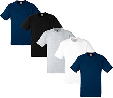 Fruit of the Loom Men's Heavy T-Shirt Pack of 5