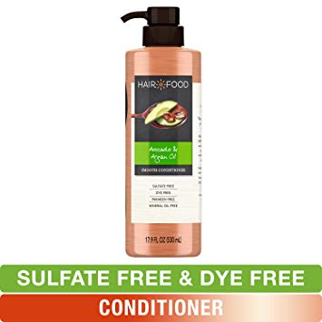 Sulfate Free Conditioner, Dye Free Smoothing Treatment, Argan Oil and Avocado, Hair Food, 17.9 FL OZ