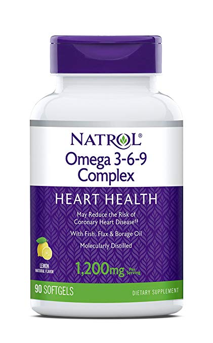Natrol Omega 3-6-9 Complex Softgels, 90 Count