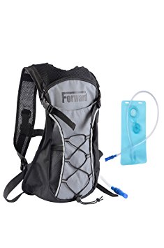 Hydration Pack with 2L 72 oz Water Bladder BPA Free & Lightweight for Hiking Biking Climbing Running Walking & All Sports and Recreational Hydration Backpack Needs by Forward
