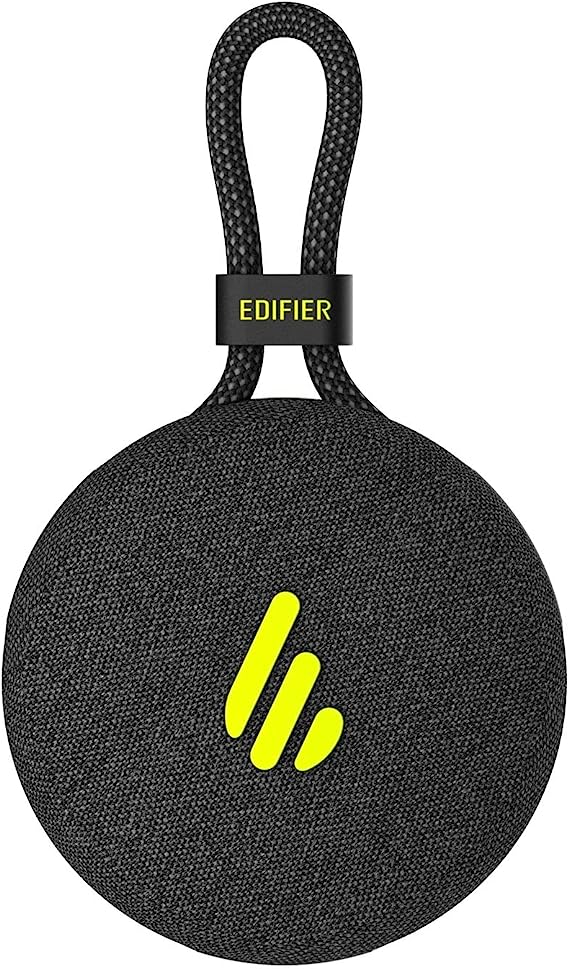 Edifier MP100 Plus Portable Bluetooth Speaker, Lightweight Travel Speaker with IPX7 Waterproof, Bluetooth 5.3, Clear Microphone, USB-C, Wireless Speaker for Outdoor Party Beach Camping - Black