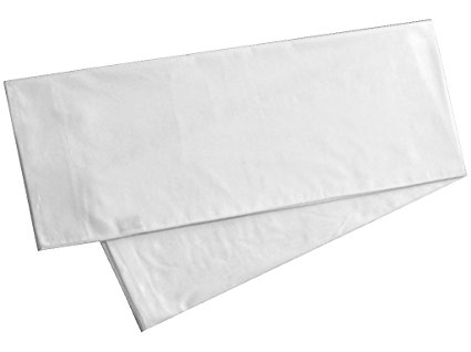 American Pillowcase - Body Pillowcase 20 x 54, 100% Cotton, 400 Thread Count Percale Weave, Body Pillow Cover, (21 x 60, White)