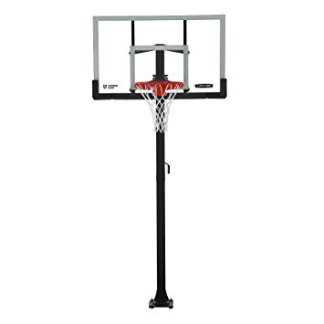 Lifetime Crank Adjust In Ground Basketball Tempered Glass Backboard