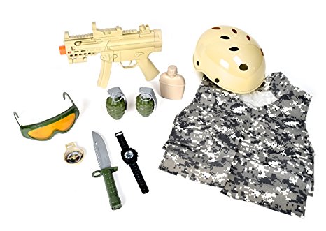 Maxx Action Special Forces Deluxe Costume Dress-Up Play Set (10-Piece)