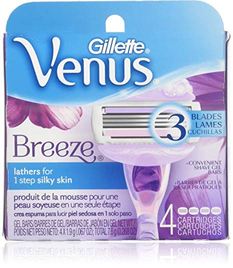 Venus Breeze Cart 4ct Size 4ct Gillette Venus Breeze Razor Cartridges 4ct