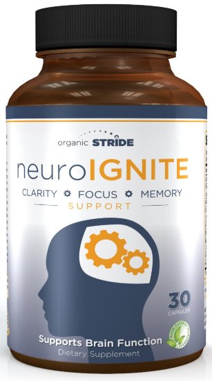 Natural Brain Function Support for Focus, Memory & Clarity - Mental Performance Nootropic- Brain Booster - Physician Formulated with St. John's Wort, Ginkgo Biloba, L-Glutamine, DMAE & More