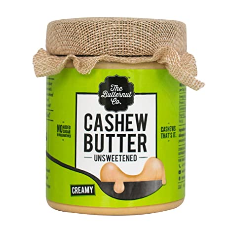 The Butternut Co. Cashew Butter Unsweetened, 200 gm (No Added Sugar, Vegan, High Protein, Keto)
