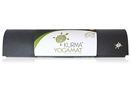 Extra Long Professional Yoga Mat by Kurma, No Slip Grip, Non Toxic, Ashtanga Approved