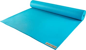 JadeYoga Harmony(™) Yoga Mat, Natural Rubber Home Exercise Mat, Durable & Thick Gym Fitness Mat, Workout Mat For Home, Gym Mat/Stretching Mat, Non-Slip Yoga Mat for Women, Mens Yoga Mat (Sky Blue, 68")