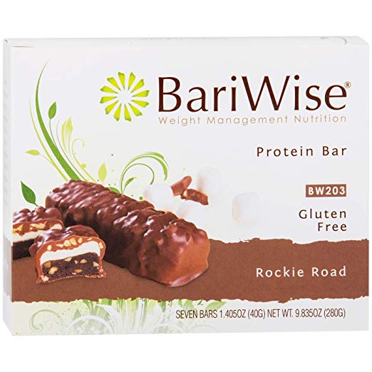 BariWise Protein Bar/Diet Bars - Rockie Road (7ct), High Protein, Trans Fat Free, Aspartame Free