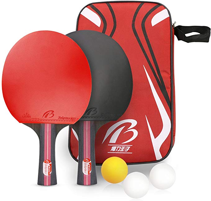 Tencoz Table Tennis Set, Portable Retractable Table Tennis Racket Ping Pong Set/Net Replacement Ping Pong Accessory