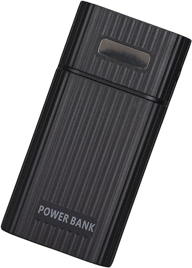 2 x 21700 Portable Battery Charger Box for Business or Travel, Charge Phone at Any Time, for All Models Mobile Phones(Black)