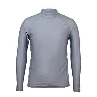UV Skinz UPF 50  Men's Long Sleeve Sun & Swim Shirt - Includes free UV Detector Keychain with purchase