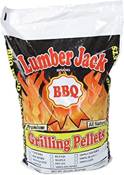 Lumber Jack 100% Hardwood Grilling Smoker Pellets, Hickory Blend, 20 LB