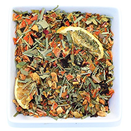 Tealyra - Orange Lemonade - Hibiscus - Eucalyptus - Lemongrass - Herbal Fruity Loose Leaf Tea Blend - Vitamins Rich - Boost Immune System- 100% Natural – Hot and Iced - Caffeine-Free - 220g (8-ounce)