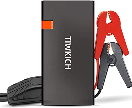 TIWKICH A13 Car Jump Starter 800A (Up to 5.0L Gas and 3.0L Diesel Engines) ,12V Lithium Auto Battery Booster Pack with LED Light and Tpy-c Charge