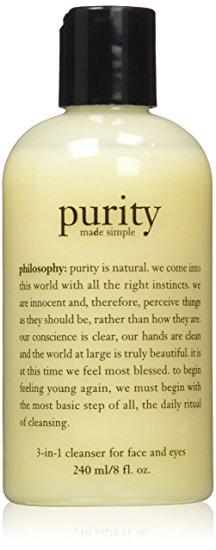 Philosophy Purity Made Simple 3 in 1 Cleanser for Face & Eyes, 8 oz.