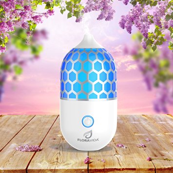 Essential Oil Diffuser: Ultrasonic Cool Mist Aromatherapy | Multi-Color LED Light | Whisper Quiet | 3-Hour Auto Shut-off | Portable for Room, Home, Office or Yoga Studio
