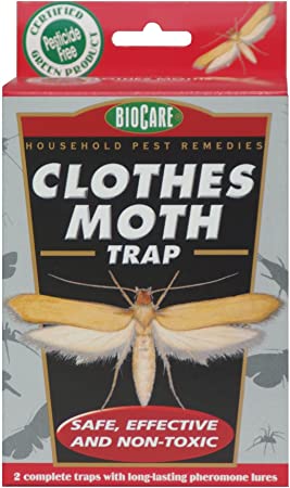 BioCare Non-Toxic Clothes Moth Trap - 2 Complete Traps