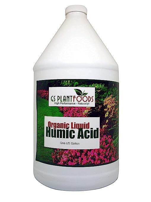 Humic Acid - Organic Liquid Humic Concentrate with Fulvic Acid (1 Gallon) - Multi-Purpose Soil Conditioner - Suitable for Gardens, Lawns, Houseplants & Trees