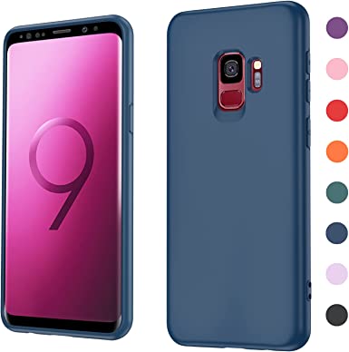 LeYi for Samsung S9 Case, Soft Silicone Ultra Slim Shockproof Protective Case with Anti-Scratch Microfiber Lining, 3 Layers Full Covered Soft Gel Rubber Case Cover for Samsung Galaxy S9, Blue