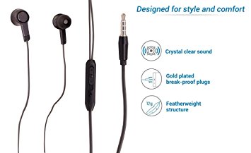 Firetalk Dynamic Wired Headset With Mic For Redmi Note 4 and Other Mobiles(Black)