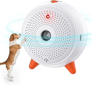 Bubbacare Anti Aboiement, Dispositifs à Anti Aboiement Chien Ultrason, Automatique Boitier Anti-Aboiement Chien, Repulsif Ultrasons Rechargeable et étanche avec 33ft, pour Les Petits et Grands Chiens