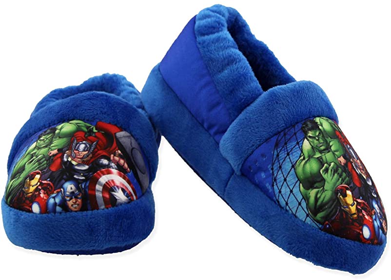 Marvel Avengers Superhero Boys Toddler Plush Aline Slippers