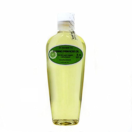 8 Oz Evening Primrose Carrier Oil Organic Pure Cold Pressed by Dr.Adorable