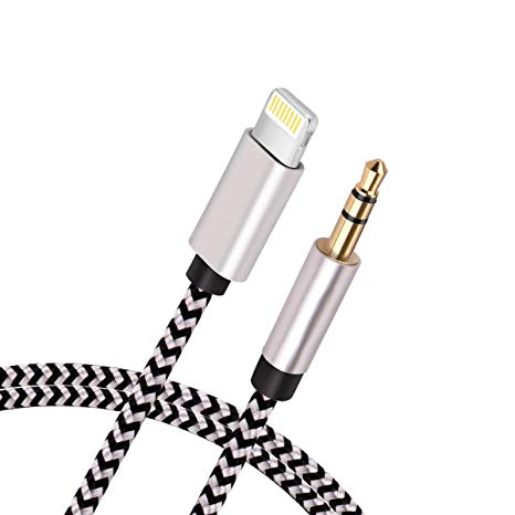 Aux Cord for IP XS, 3.5mm Aux Stereo Audio Cable, Aux Cable Compatible with Phone XR/XS/XS Max/X/8/8 Plus/7 Plus to Car Stereo, Speakers, Headphones, Support iOS 12 or Later