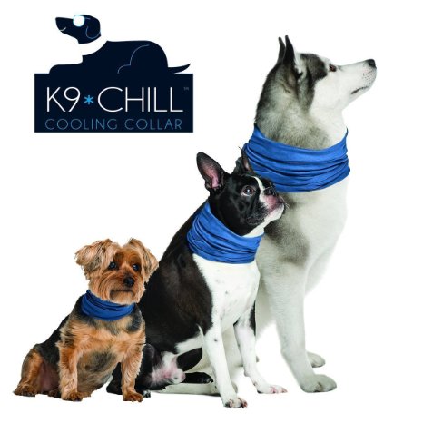 K9 Chill Pet Products Dog Cooling Collar, Blue