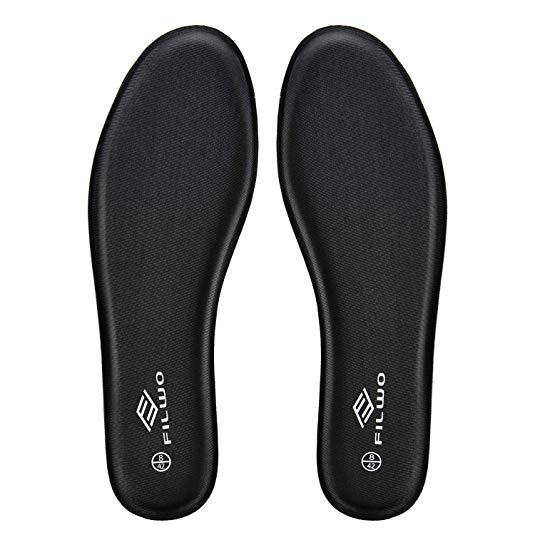 FILWO Men’s Memory Foam Insoles Replacement, Running Insoles Inserts for Sports Shoes Trainers Sneakers Walking Boots Work Shoes, Comfort Cushioning Insole for Women 1 Pair