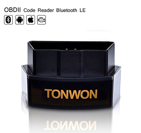 TONWON OBD2 Scanner OBDII Bluetooth Scan Tool Car Fault Code Reader for iOS Android