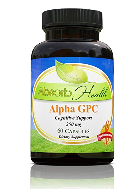 Alpha GPC | 300mg 60 Capsules | Powerful Cognitive Enhancer | Raises Brain Choline Levels the Most of Any Choline Supplement