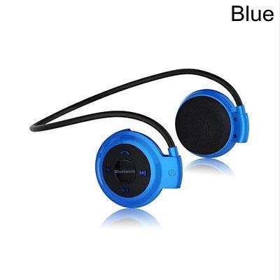 FidgetFidget Sport Headsets Bluetooth Headphone Mini503 Wireless Micro Card Slot FM Radio Blue