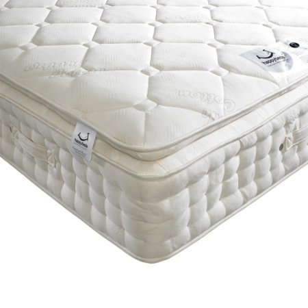 Happy Beds Dorchester 2000 Pocket Sprung Organic Pillow Top Mattress - Double