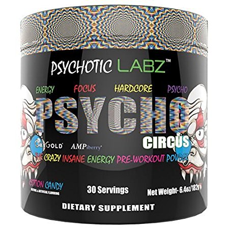 Psychotic Labz Psycho Circus Supplement, Cotton Candy, 0.7 Pound
