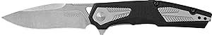 Kershaw Tremolo Pocket Knife, 3.125" 4Cr14 Steel Clip Point Blade, assisted opening EDC,Black