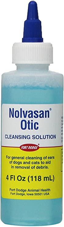 Zoetis Nolvasan Otic Cleansing Solution, 4-Ounce