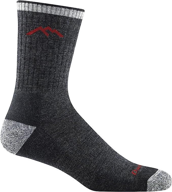 Darn Tough Hiker Micro Crew Cushion Sock - Men's Black Medium