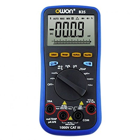 Owon B35 Digital Multimeter with Temperature Meter, Bluetooth Interface  T with True RMS