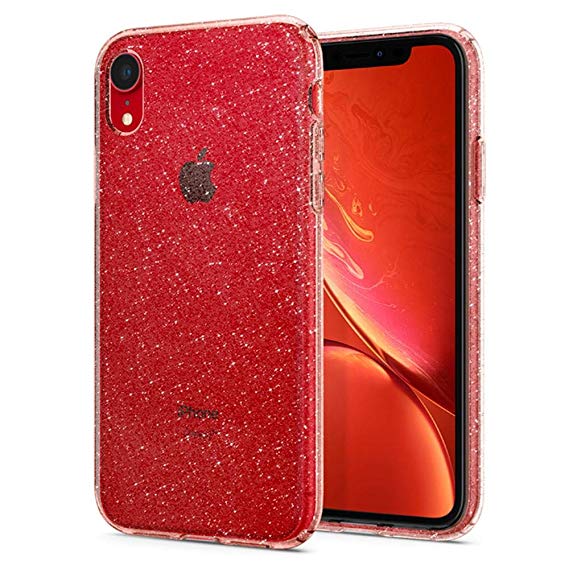 Spigen Liquid Crystal Designed for Apple iPhone XR Case (2018) - Glitter Rose Quartz