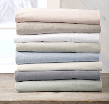 Extra Soft 100% Cotton Flannel Sheet Set. Warm, Cozy, Lightweight, Luxury Winter Bed Sheets in Solid Colors. Nordic Collection By Great Bay Home Brand. (Twin, Frost Grey)
