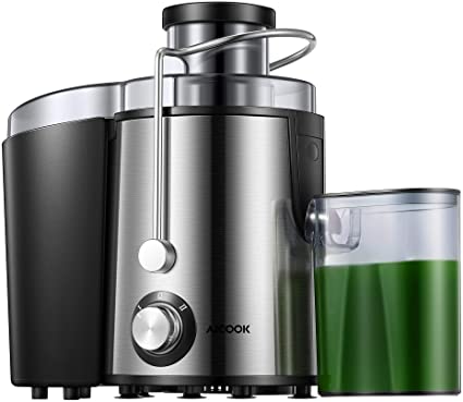 Juicer,Centrifugal Juicer with 2 Speeds,Easy to Clean Wide 3” Large Feed Chute for Fruit Vegetable, Anti-drip, High Quality Aicook Centrifugal Juicer