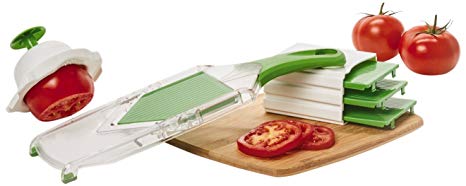 Farberware Handheld Mandoline Fruit and Vegetable Slicer, Green