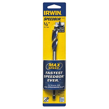 Irwin 3041001 Speedbor Max 1/2-Inch by 6-Inch Self Feeding Spade Bit