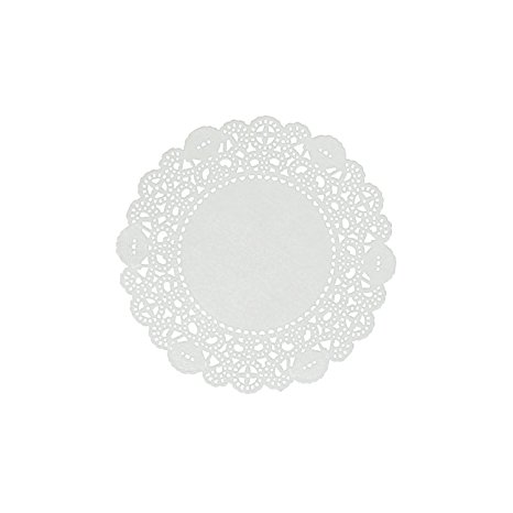 Royal 4" Disposable Paper Lace Doilies, Package of 1000