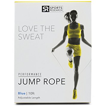 Sweet Sweat Performance Jump Rope by Sports Research | Adjustable-length rope for fitness and speed training - Includes bonus Sweet Sweat “Workout Enhancer” Sample!