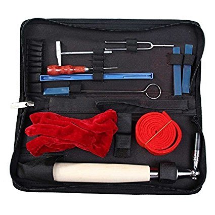 Piano Tuning Kits, UMsky 10 Pieces Piano Tuning Tools Including Tuning Hammer Mute Wrench Hammer Handle Kit Tools and Case for Tuner